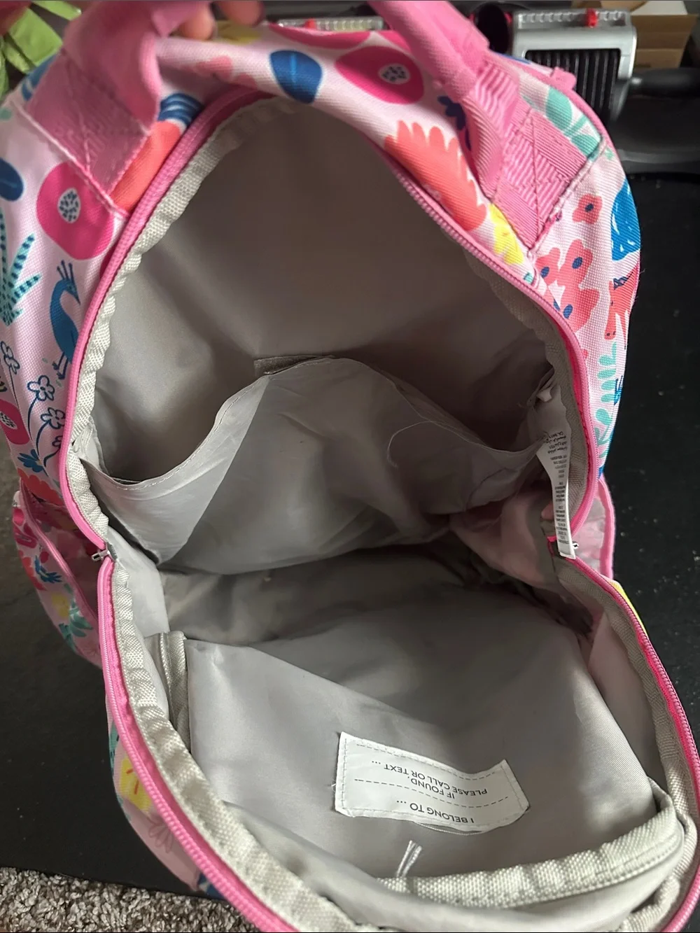Pottery Barn Kids Sasha’s Garden Mackenzie Pink Backpack
